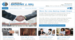 Desktop Screenshot of ajhilllaw.com